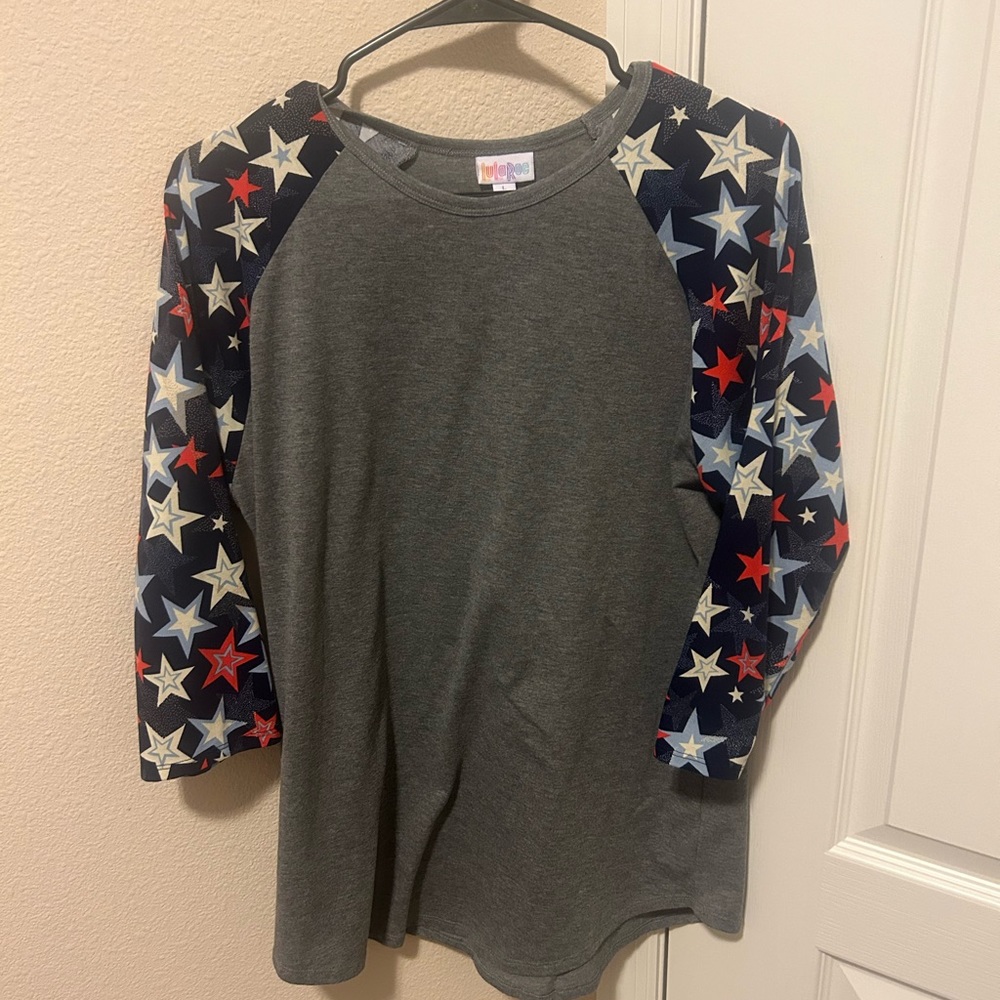 3 /4 sleeve lularoe USA shirt